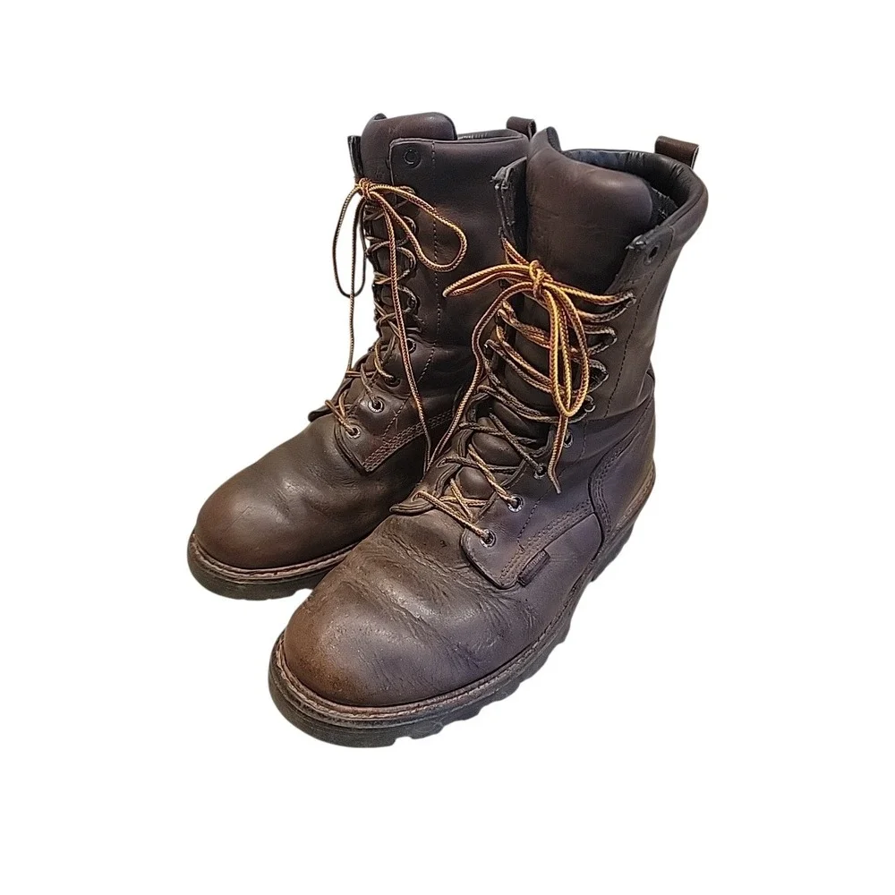 Red Wing Loggermax Leather Work Boots Mens 8.5D Leather Waterproof EH620 Vibram